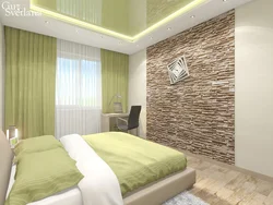 Stone in the bedroom design photo