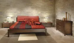 Stone in the bedroom design photo