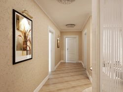 Light Wallpaper In The Hallway Interior Photo