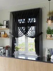 What kind of curtains for the kitchen photo