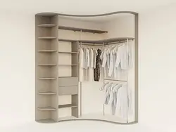 Corner built-in wardrobe in the bedroom photo inside