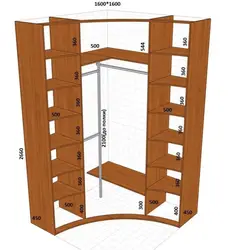 Corner built-in wardrobe in the bedroom photo inside