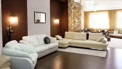 Simple wallpaper for the living room photo