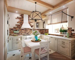 Kitchen layout design in apartment