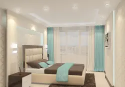 Yataq otağının interyerində bej ilə birləşmələr