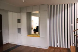 Photo of striped hallways