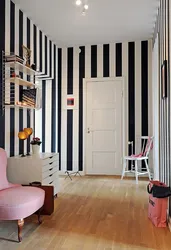 Photo of striped hallways