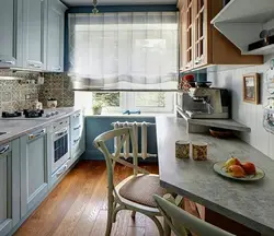 Kitchen interior table by the window