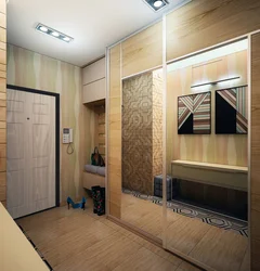 Long Hallway Wardrobe Design Photo