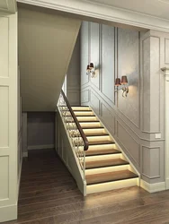 Photo of a small hallway with stairs