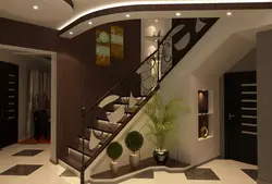 Photo of a small hallway with stairs