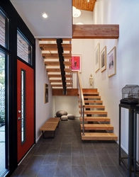 Photo Of A Small Hallway With Stairs