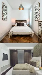 Khrushchev bedroom design with sofa