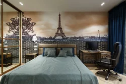 Bedroom design with two walls