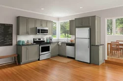 Refrigerator as an interior in the kitchen