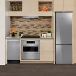 Refrigerator as an interior in the kitchen