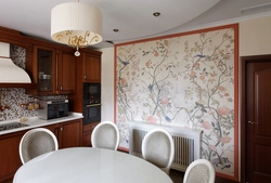 Wallpaper for the kitchen photo for the apartment