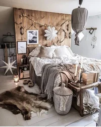 Boho yotoq xonasi fotosurati