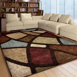 Living room interior with carpet on the floor