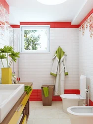 Bathroom design in different colors