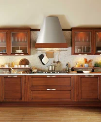 Fireplace hoods in the kitchen interior photo