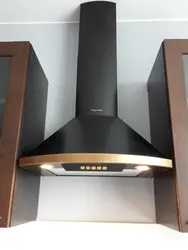 Fireplace hoods in the kitchen interior photo