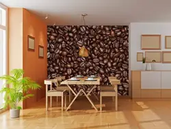 Kitchen wallpaper coffee design