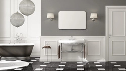 Photo of moldings in the bathroom