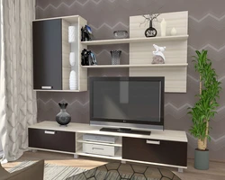 Photo of mini walls in the living room modern