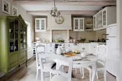 Kitchen interior in shabby style