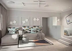 Bedroom interior 40 sq m photo