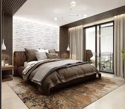 Yataq otağının interyerində loft tərzi