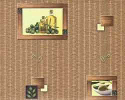 Vinyl wallpaper for the kitchen washable photo