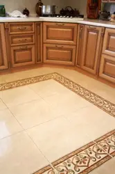 Kitchen interior with floor