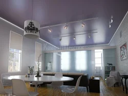 Soaring ceiling in the living room with kitchen photo