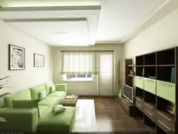 Daxili otaq yataq otağı balkonlu qonaq otağı