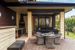Terrace kitchen for home projects photos
