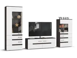 Living room vegas white gloss photo