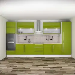 Kitchen 3 6 Meters Straight Design Photo