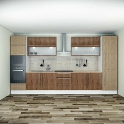 Kitchen 3 6 meters straight design photo