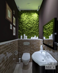 Bathroom with moss design