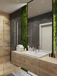 Bathroom with moss design