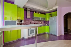 Color of kitchen facades color combination in the interior