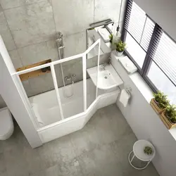 Asymmetrical Bathroom In The Interior