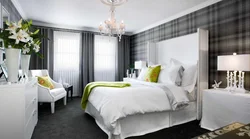 Bedroom design gray white furniture