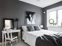 Bedroom design gray white furniture