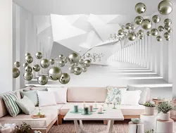 Wallpaper for a small bedroom that visually enlarges the photo