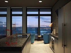 Kitchen Design With Panoramic Windows Photo