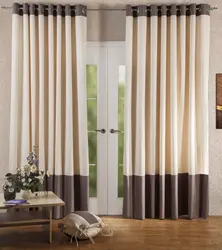 Curtain design for the kitchen in a modern style, two-tone