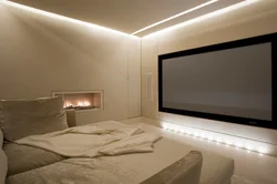 Ceilings In The Bedroom With LED Lighting Photo